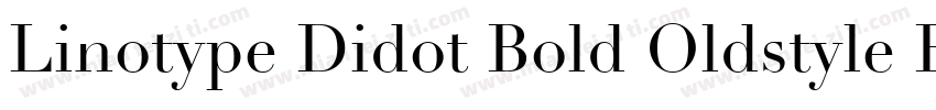 Linotype Didot Bold Oldstyle Figures字体转换